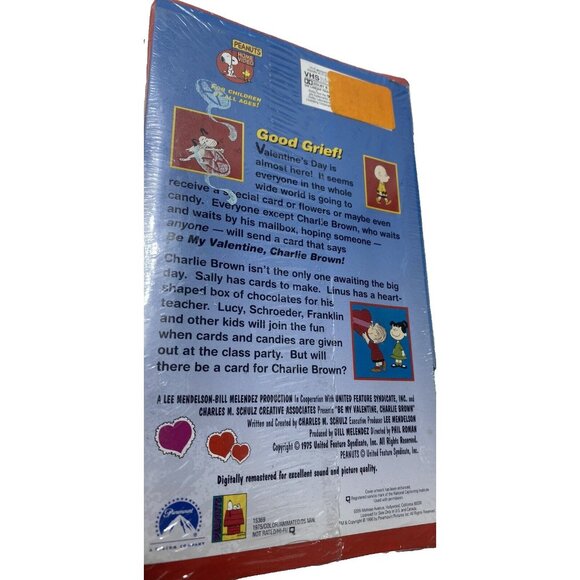 Peanuts Be My Valentine Charlie Brown -VHS Tape Sealed Classic Holiday Special - Picture 6 of 7